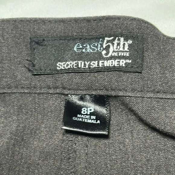 East 5th Women’s Secretly Slender Dress Pants, Charcoal Color, Size 8P - Picture 2 of 7